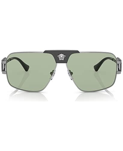 versace men's sunglasses gunmetal green lense|Versace Man Sunglasses Gunmetal Frame, Green Lenses, .